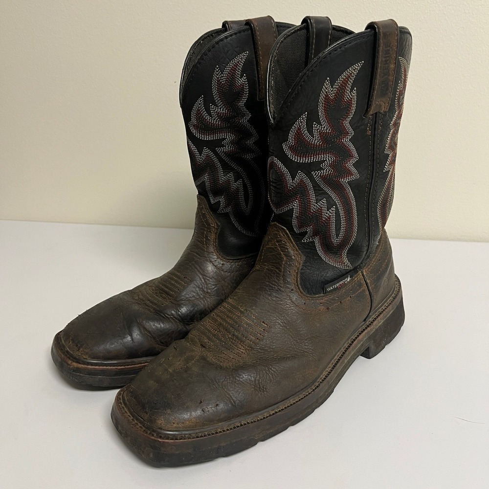 Wolverine Rancher Waterproof Square Toe Work Boots Mens 8.5 M Brown W10768